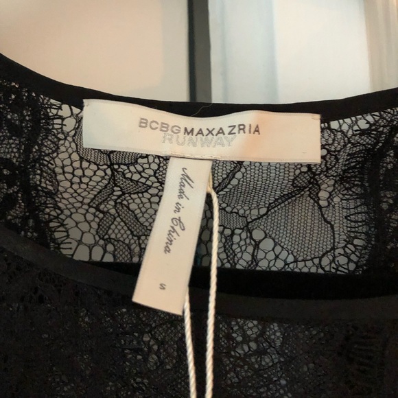 NWT Black lace BCBG Runway sexy bodysuit - Picture 4 of 7
